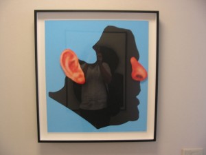John Baldessari - Noses &amp; Ears, Etc.: The Gemini Series: Profile with Ear and Nose (Color), 2006, two-layer, seven-color screenprint; mounted on Sintra and framed