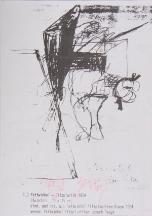 Joseph Beuys - Diebstahl, 1974/77, information sheet, printed on both sides