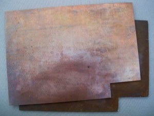 Joseph Beuys - ELEMENT, 1982, copper plate and iron plate