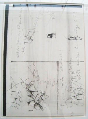 Joseph Beuys - Iphigenie-Set, 1974, one of eight offset prints mounted on cardstock