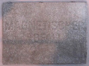 Joseph Beuys - Magnetischer Abfall, 1975, magnetic steel casting