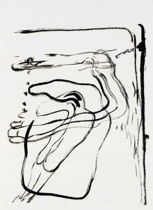 Joseph Beuys - ohne Titel, aus dem Portfolio Spur I, 1974, one lithograph on white wove in portfolio of nine