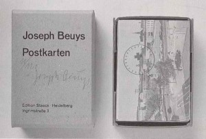 Joseph Beuys - Postkarten, 1974, box with 26 postcards and two postcard objects