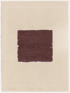 Joseph Beuys - Suite Schwurhand: Lumen, 1980, aquatint and lithograph on paper laid down on gray Rives wove