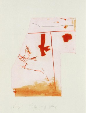 Joseph Beuys - Suite Schwurhand: Vogel, 1980, aquatint and lithograph on paper laid down on white Arches wove