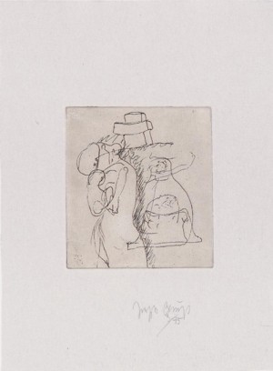 Joseph Beuys - Suite Zirkulationszeit: die Mütter, 1982, etching on white wove