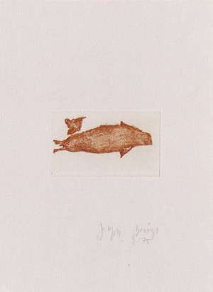 Joseph Beuys - Suite Zirkulationszeit: Meerengel Robbe 3, 1982, etching and aquatint on white wove