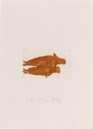 Joseph Beuys - Suite Zirkulationszeit: Meerengel zwei Robben, 1982, etching and aquatint on white wove