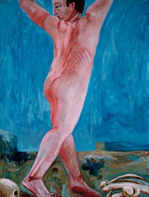 Charles Garabedian - Prehistoric Figure, 1978-80, acrylic on panel