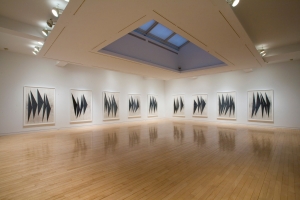 Mark Grotjahn - Untitled (Dancing Black Butterflies, Drawing in 9 Parts), 2005-2007