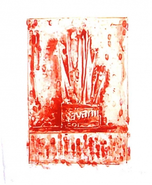Jasper Johns - Savarin 3 (Red), 1978-79