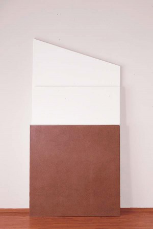 Imi Knoebel - vivis, 1987, acrylic on plywood and fiberboard in three parts