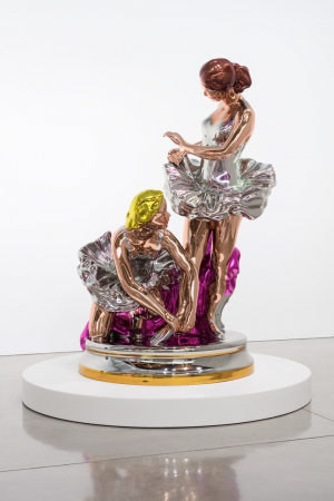 Jeff Koons - Ballerinas, 2010-2014, mirror-polished stainless steel with transparent color coating