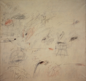 Cy Twombly - Ilium (One Morning Ten Years Later) [Part I], 1964, oil paint, lead pencil and wax crayon on canvas