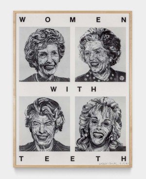 Robbie Conal - Women With Teeth, 1987