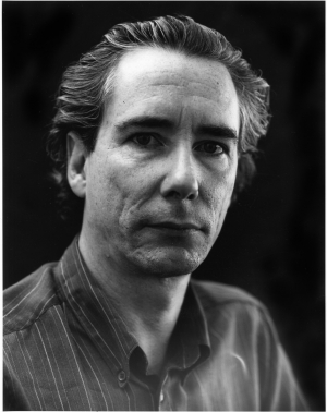 Timothy Greenfield‐Sanders - Portrait of Mike Kelley, 1991, black and white photograph
