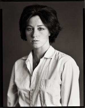 Timothy Greenfield‐Sanders - Portrait of Cindy Sherman, 1980, black and white photograph