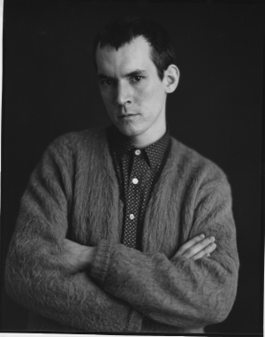 Timothy Greenfield‐Sanders - Portrait of Philip Taaffe, 1985, black and white photograph