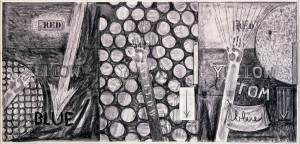 Jasper Johns - Untitled, 1986, charcoal on paper