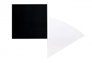 Ellsworth Kelly - Black Panel with White Curve III, 1989
