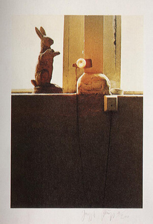 Joseph Beuys - Auguren (Augurs), 1982, color offset on cardstock