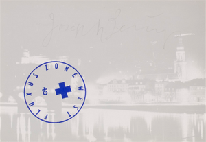 Joseph Beuys - Heidelberg, 1970, offset on cardstock, stamps reproduced