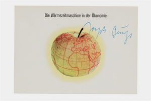 Joseph Beuys - Die Wärmezeitmaschine (The Warmth-Time Machine), 1975, offset on cardstock, stamps reproduced