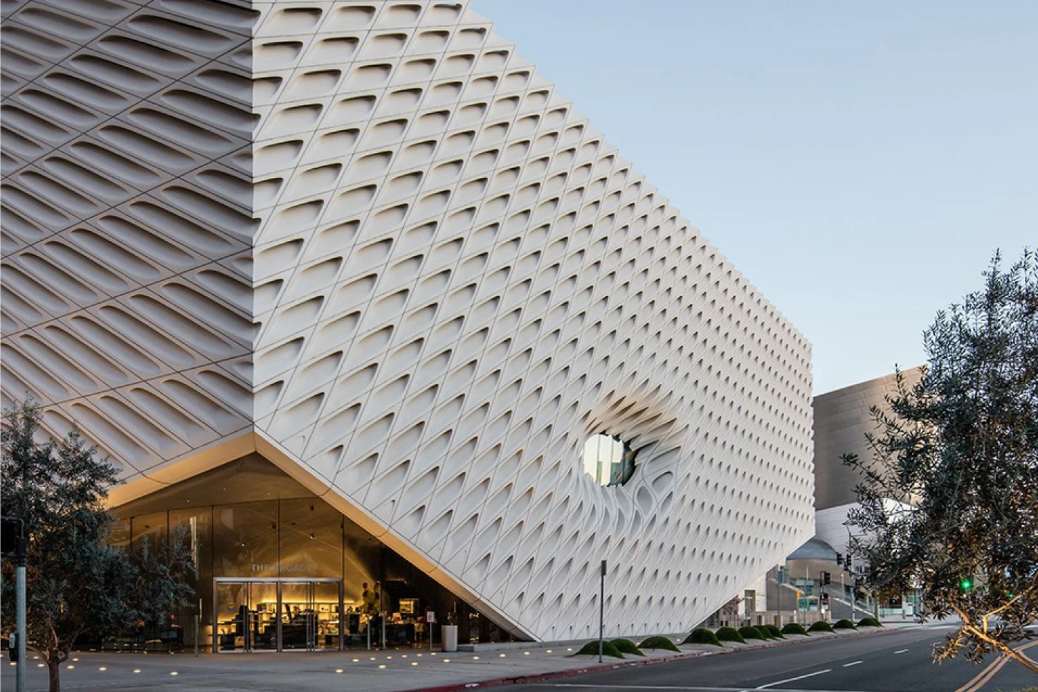 Exterior photo of The Broad.