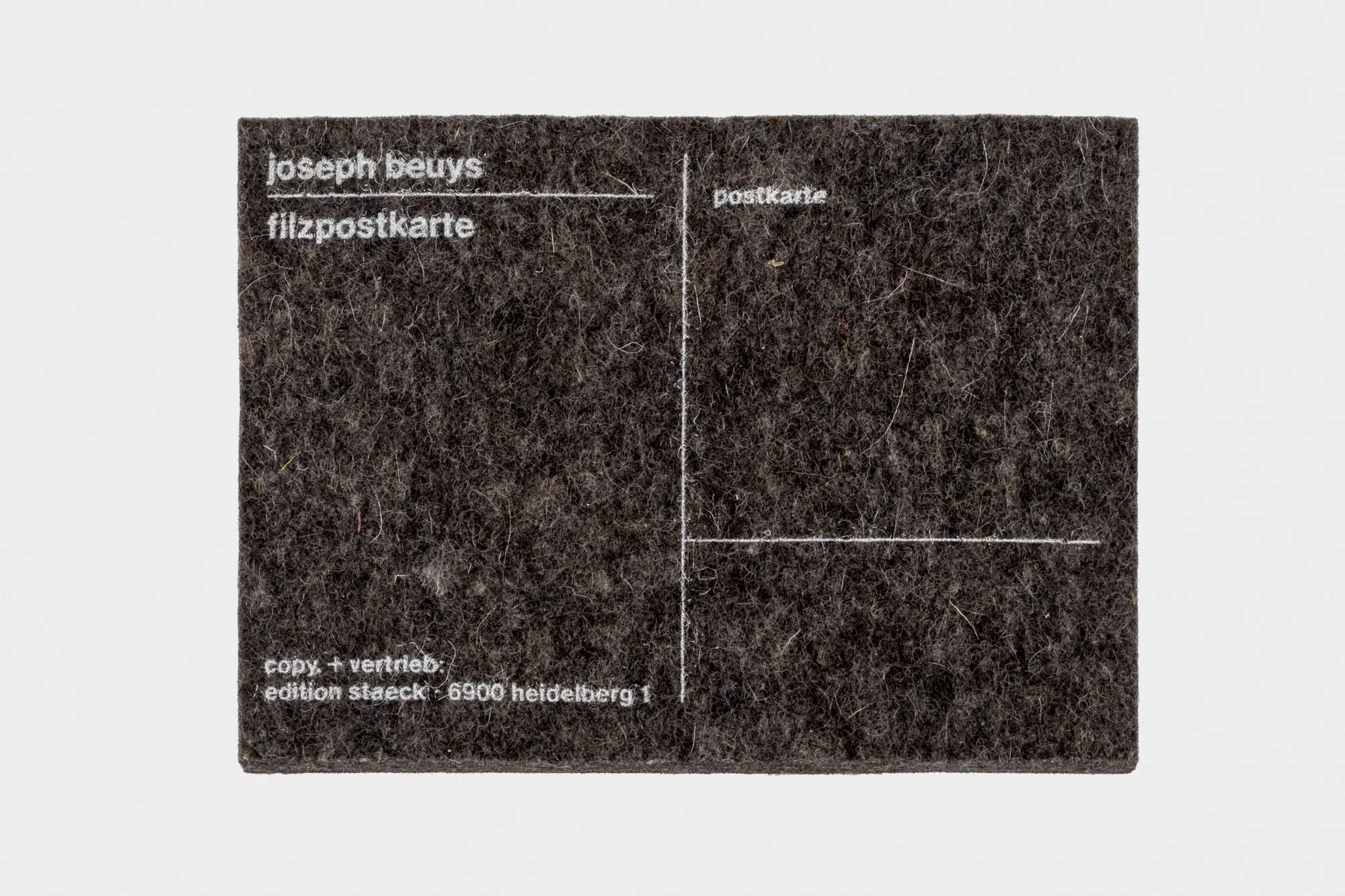 Felt postcard